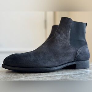 ERMENEGILDO ZEGNA GRAY SUEDE CHELSEA BOOT 11 US $2000 MADE TO MEASURE CUSTOM